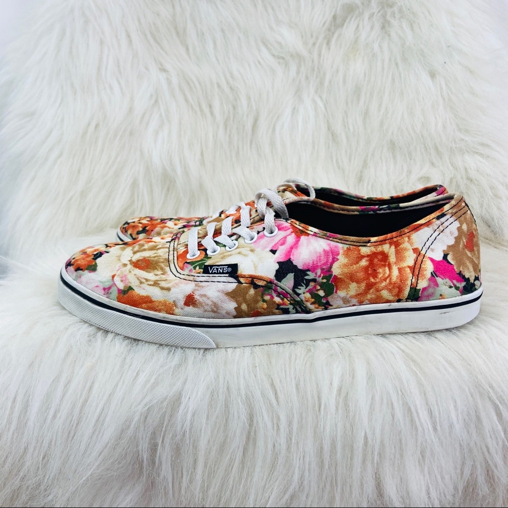 Vans fall floral skating canvas shoes - Picture 4 of 9